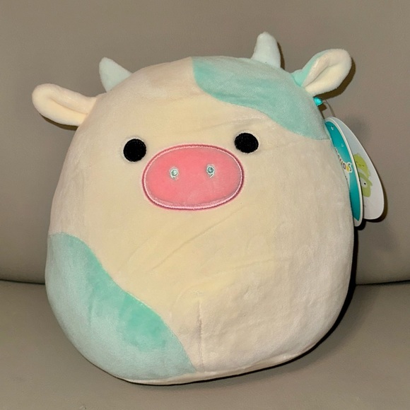 8” Squishmallows Belana the Easter Cow Stuffed Plush - Picture 1 of 5